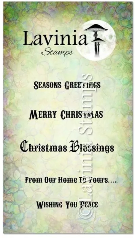 Christmas Greetings Lavinia Clear Stamps