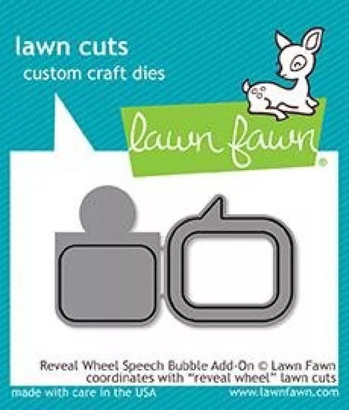 LF1702 lawn fawn cuts reveal wheel speech bubble add on