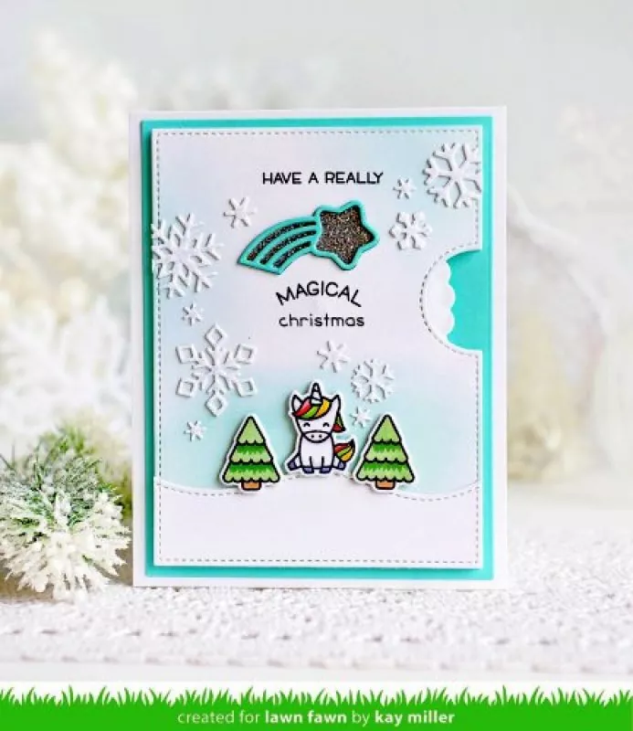 LF1778 SayWhatChristmasCritters ClearSamps Stempel Lawn Fawn 1