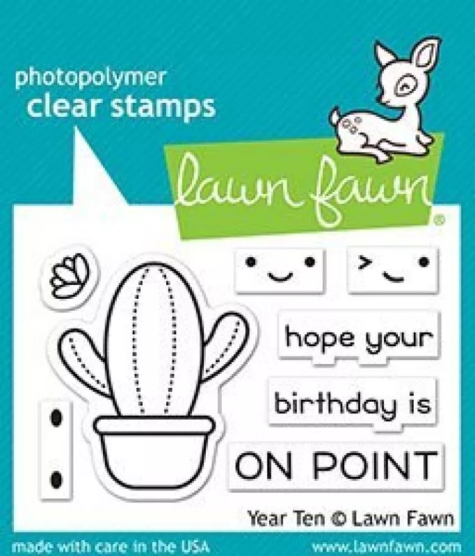 LF2236 YearTen Clear Stamps Stempel Lawn Fawn