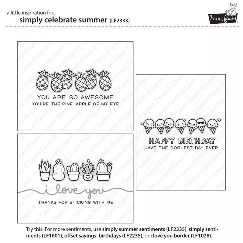 LF2333 SimplyCelebrateSummer ClearStamps Lawn Fawn 3