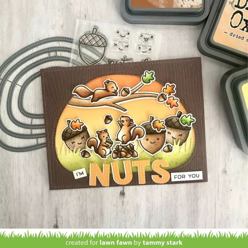 LF2407 Let's Go Nuts Stempel Lawn Fawn 2