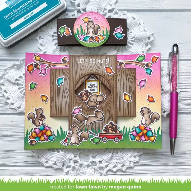 LF2407 Let's Go Nuts Stempel Lawn Fawn 4