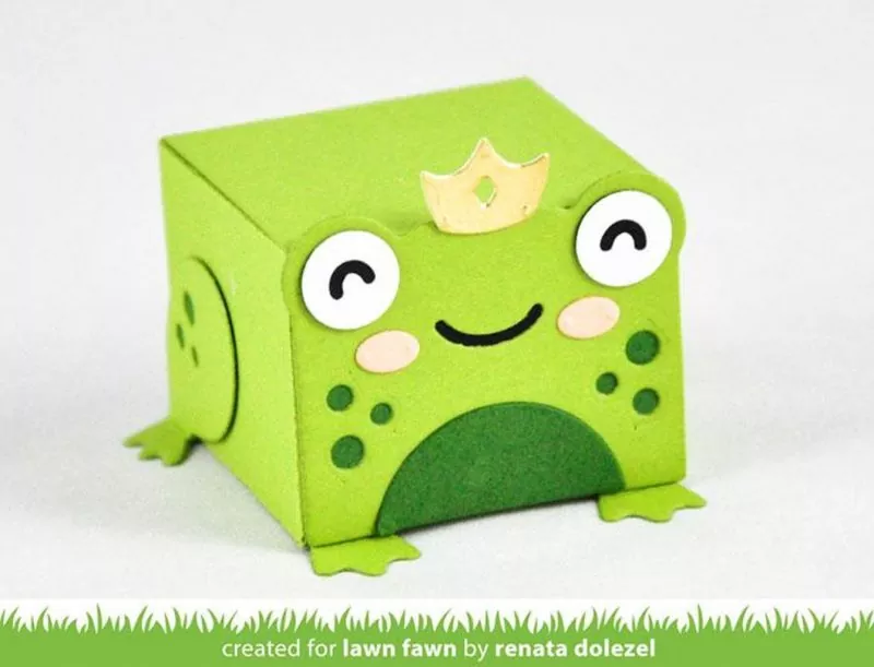 Tiny Gift Box Frog Add On Stanzen Lawn Cuts Lawn Fawn 1