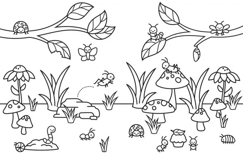 Spring Colouring Book Lawn Fawn