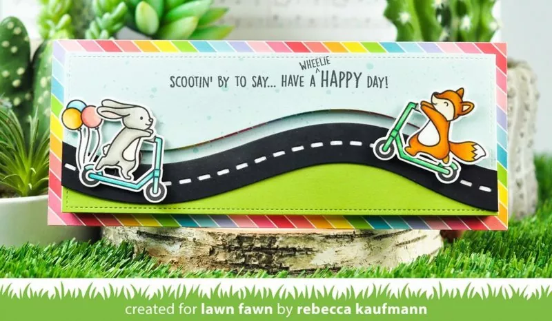 Scootin' By Stempel Lawn Fawn 1