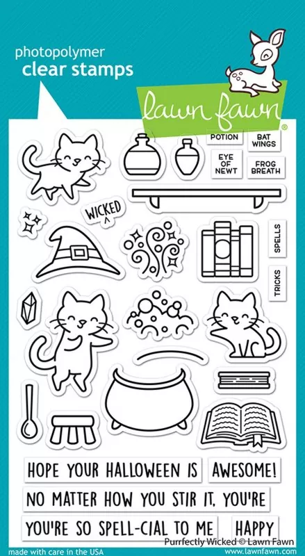Purrfectly Wicked Stempel Lawn Fawn