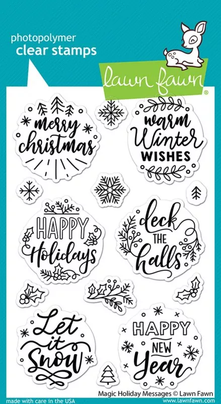 Magic Holiday Messages Stempel Lawn Fawn