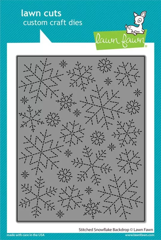 Stitched Snowflake Backdrop Stanzen Lawn Fawn