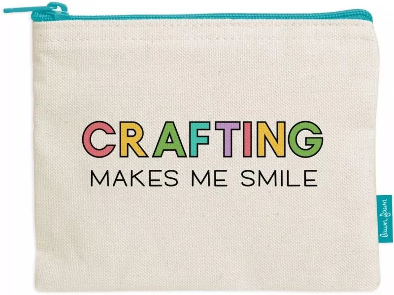 Zipper Pouch Crafting Makes Me Smile Lawn Fawn