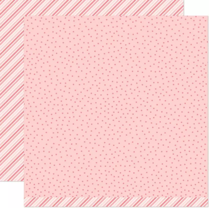 Stripes 'n' Sprinkles Pink Pow lawn fawn scrapbooking papier 1