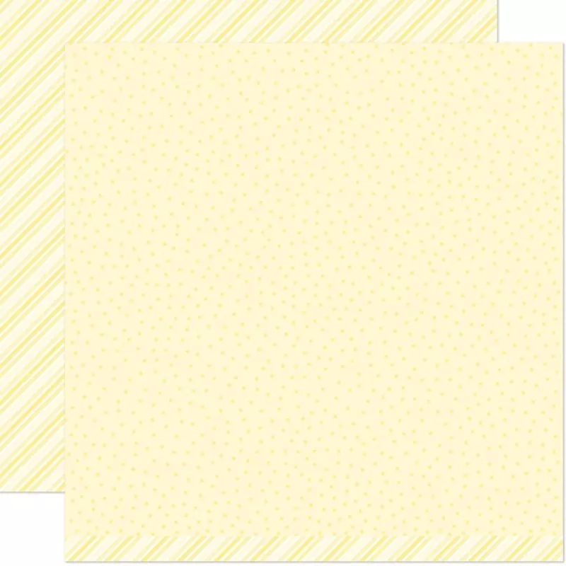 Stripes 'n' Sprinkles Yay Yellow lawn fawn scrapbooking papier 1