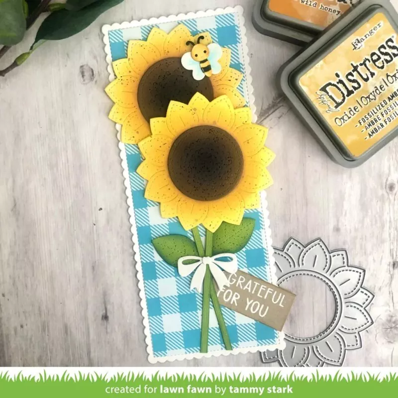 Magic Iris Sunflower Add On Stanzen Lawn Fawn 2