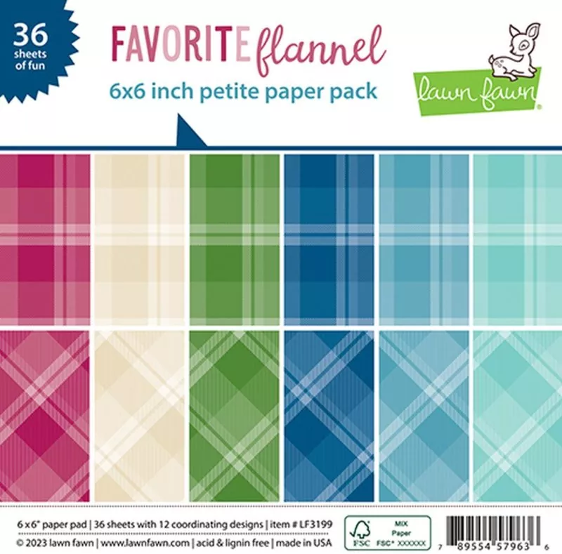 Favorite Flannel Petite Paper Pack 6x6 Lawn Fawn