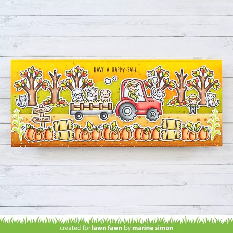 Hay There, Hayrides! Stempel Lawn Fawn 1