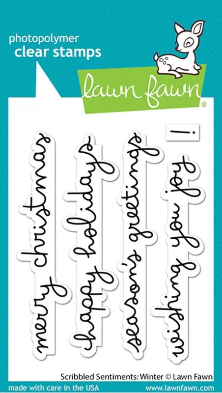 Scribbled Sentiments: Winter Stempel Lawn Fawn