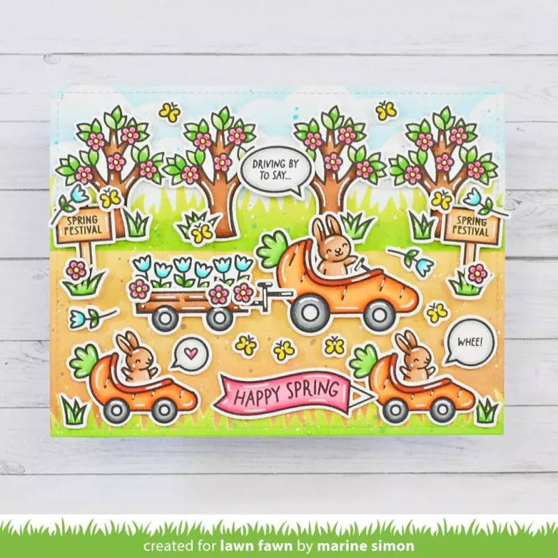 Carrot 'bout You Banner Add-On Stempel Lawn Fawn 1