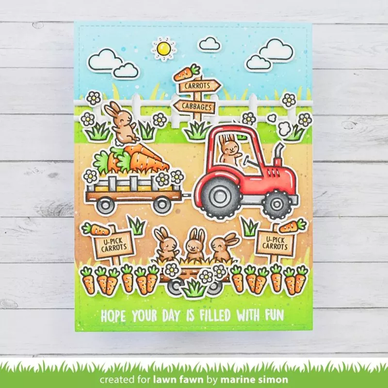 Hay There, Hayrides! Bunny Add-On Stempel Lawn Fawn 2