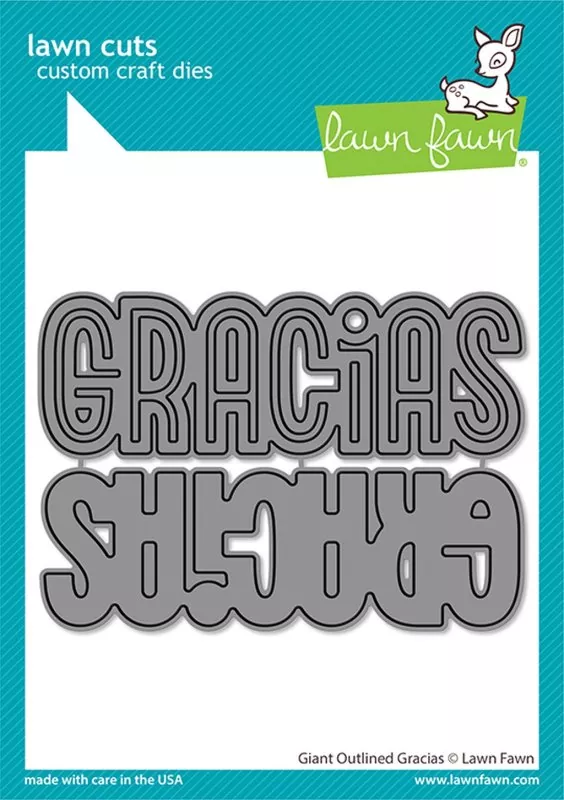 Giant Outlined Gracias Stanzen Lawn Fawn