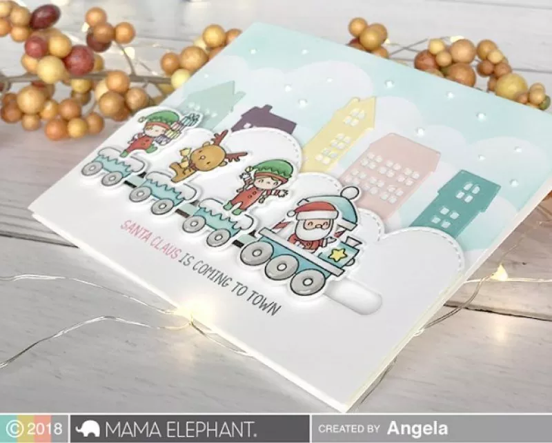 LITTLE AGENDA TRAINS clear stamps mama elephant 2