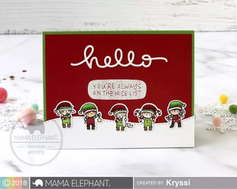LITTLE ELF AGENDA clear stamps mama elephant 2