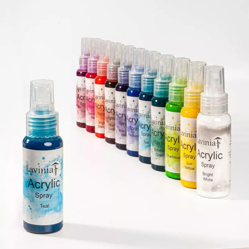 Acrylic Sprays Teal Lavinia