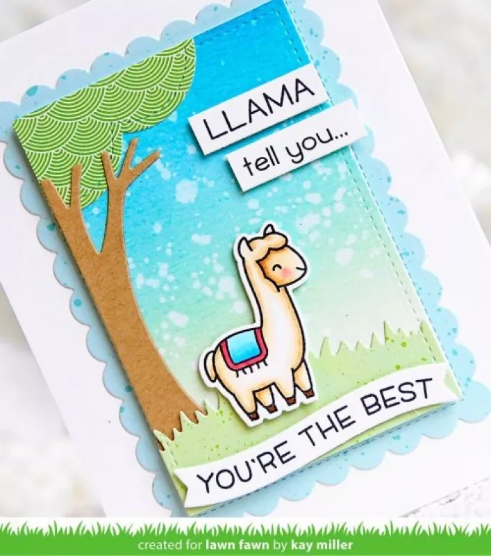 LlamaTellYou LF1678 clearstamps Lawn Fawn 2