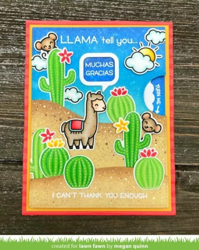 LlamaTellYou LF1678 clearstamps Lawn Fawn 3
