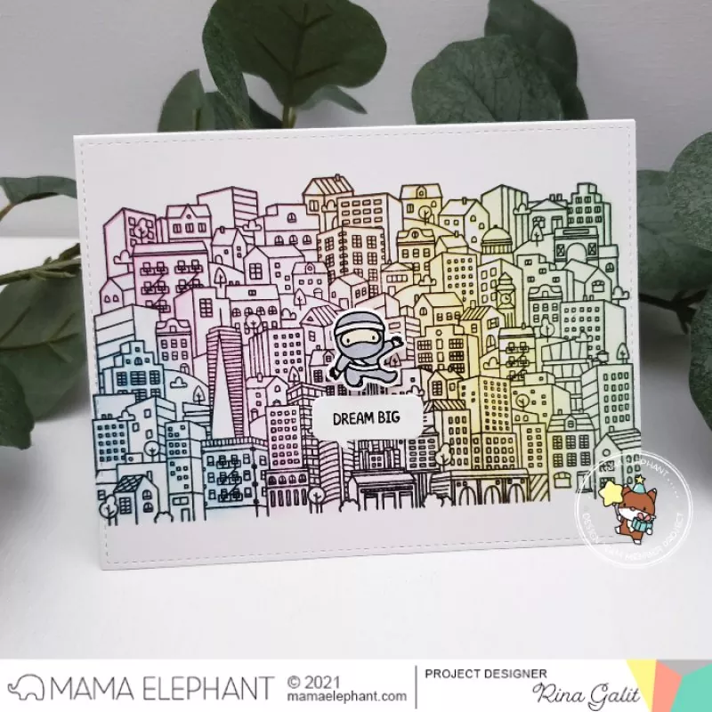 Urban City Clear Stamps Mama Elephant 1