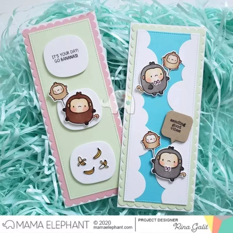 Zodiac Monkey Mama Elephant Stamp & Die Bundle 3