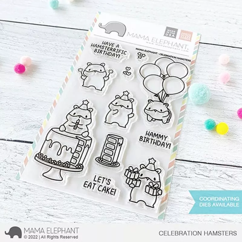 Celebration Hamsters Clear Stamps Stempel Mama Elephant