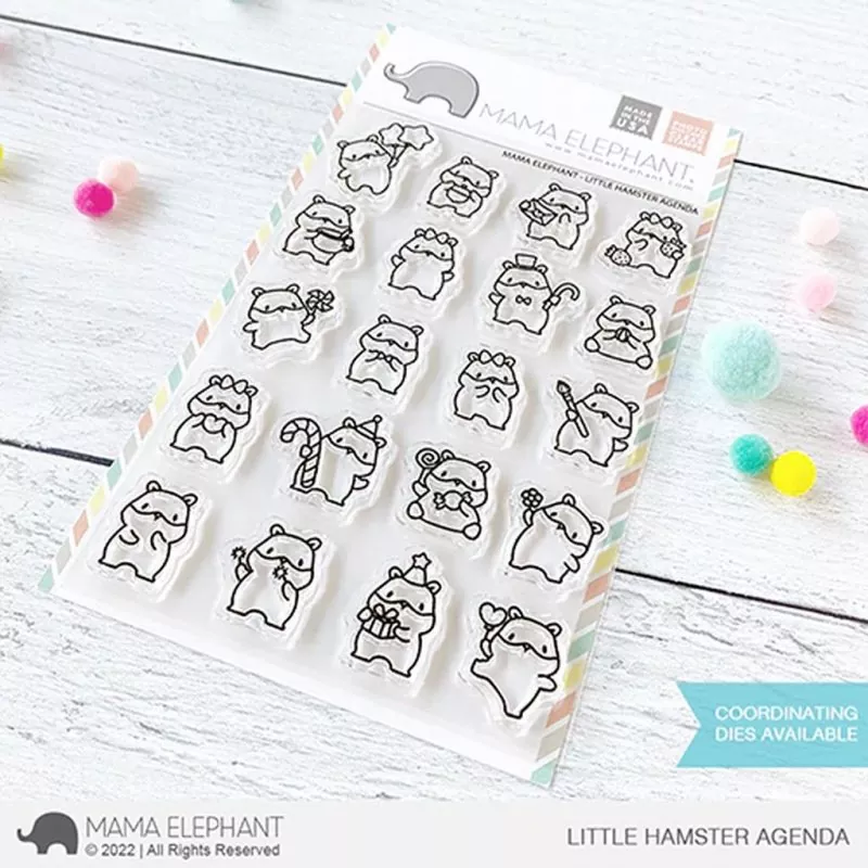 Little Hamster Agenda Clear Stamps Stempel Mama Elephant