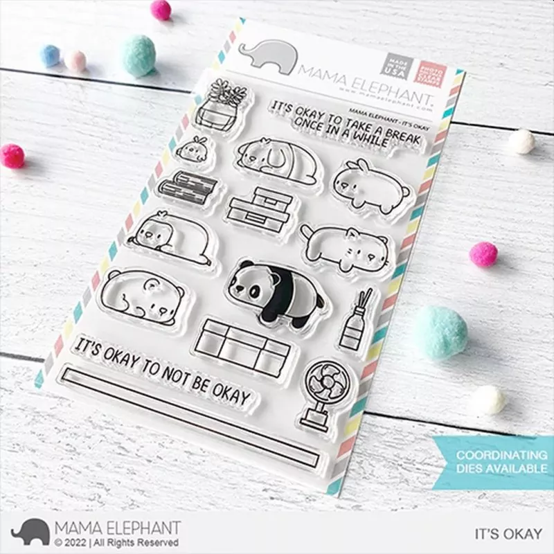 It's Okay Clear Stamps Stempel Mama Elephant