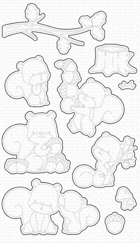 MFT BB75 Squirrel Clear Stamps My Favorite ThingsMFT1574 Squirrel Dies Dienamics My Favorite Things