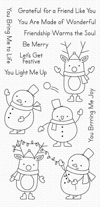 MFT CS430 FestiveFriends Clear Stamps My Favorite Things 1