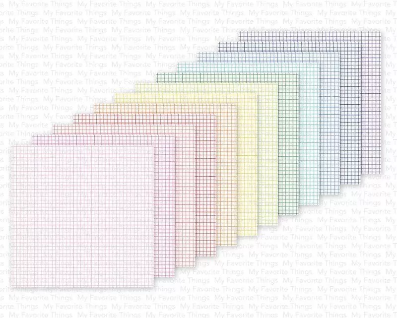 Rainbow Grid Papierblock 6x6 Inch My Favorite Things 1