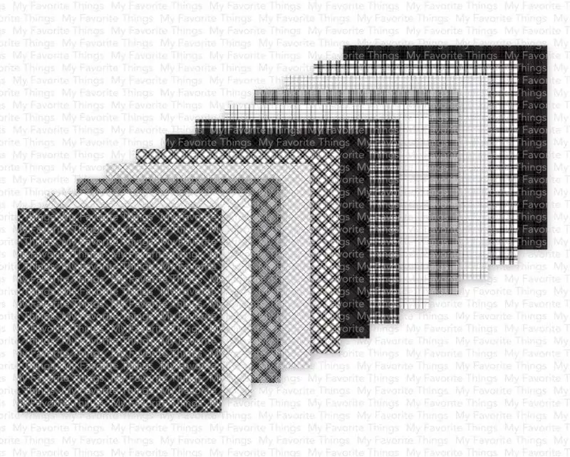 Black & White Plaid Papierblock 6x6 Inch My Favorite Things 1