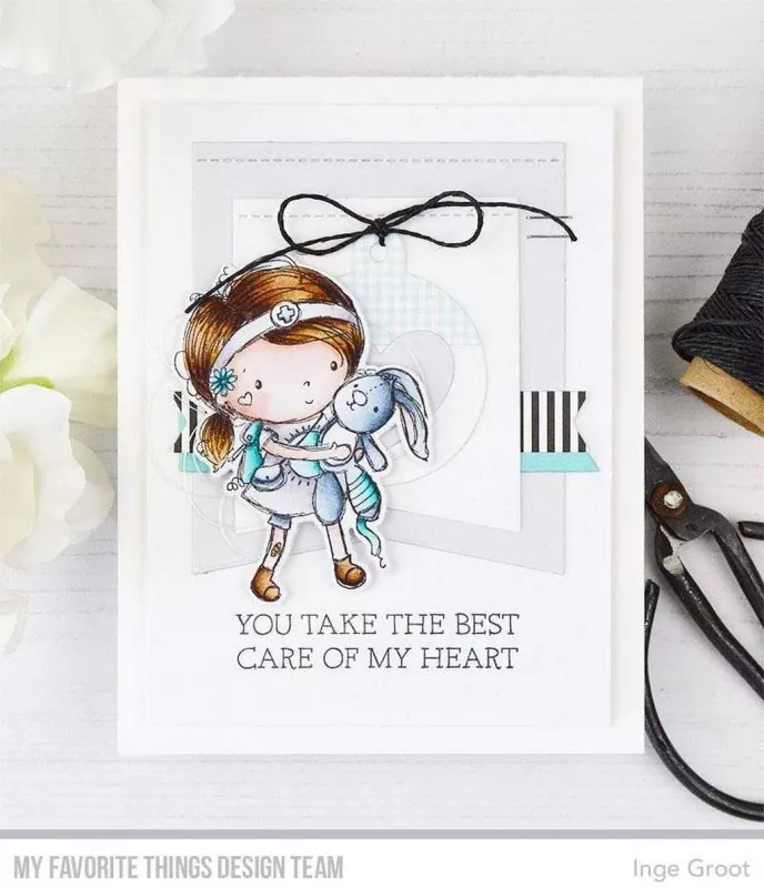 Care of My Heart Clear Stamps My Favorite Things Rachelle Anne Miller 1