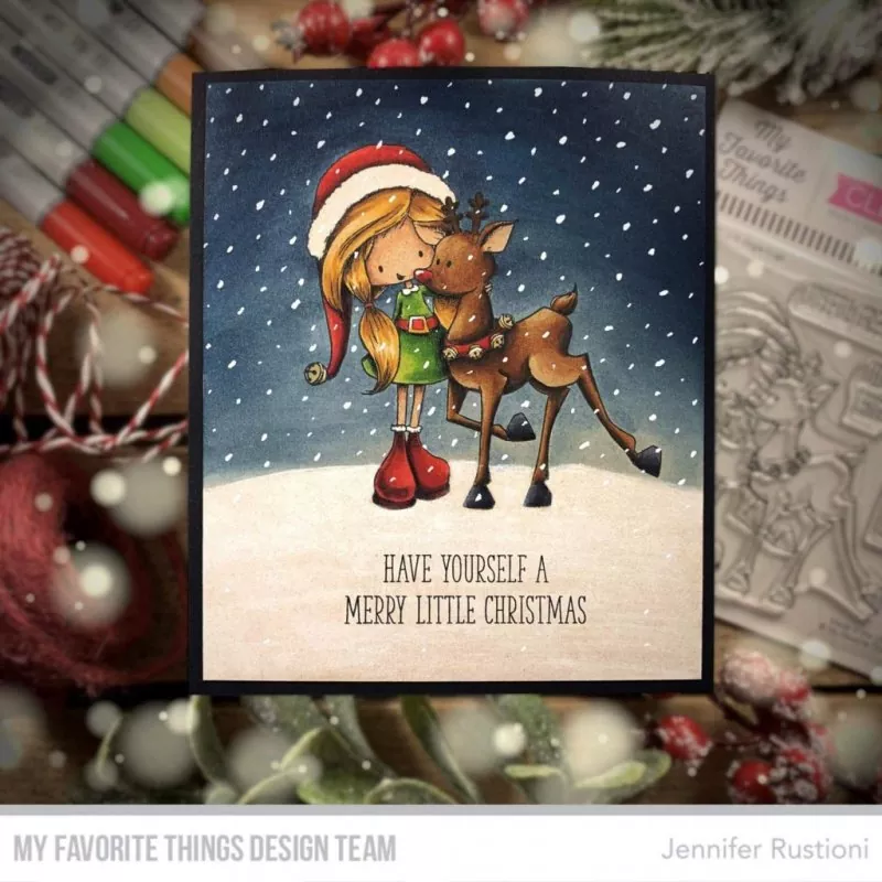 Jingle Hugs Clear Stamps Stempel My Favorite Things Projekt 1