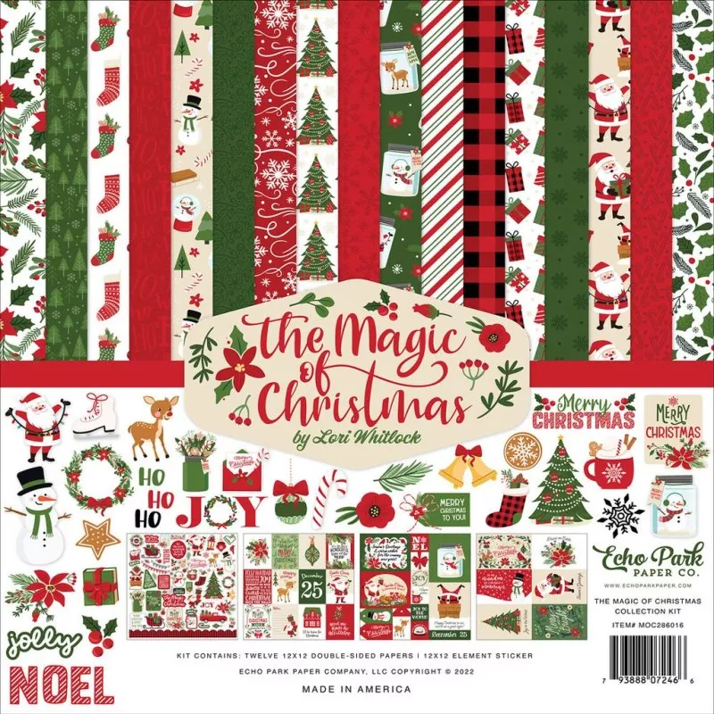 Echo Park The Magic of Christmas 12x12 inch collection kit