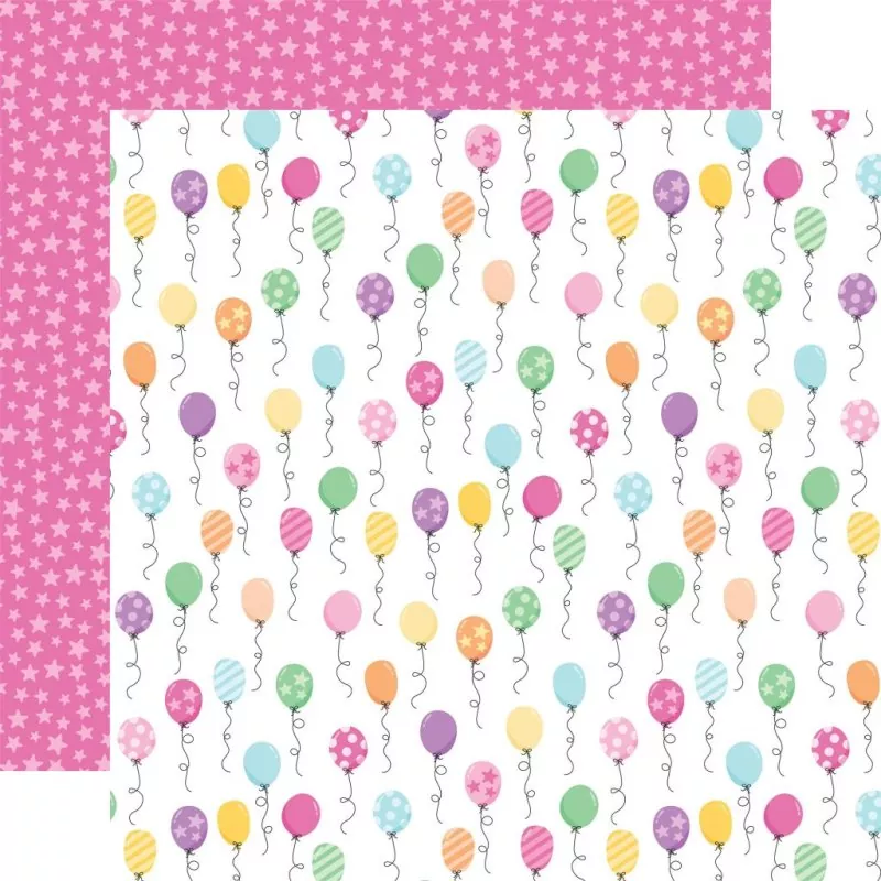 Echo Park Make A Wish Birthday Girl 12x12 inch collection kit 8
