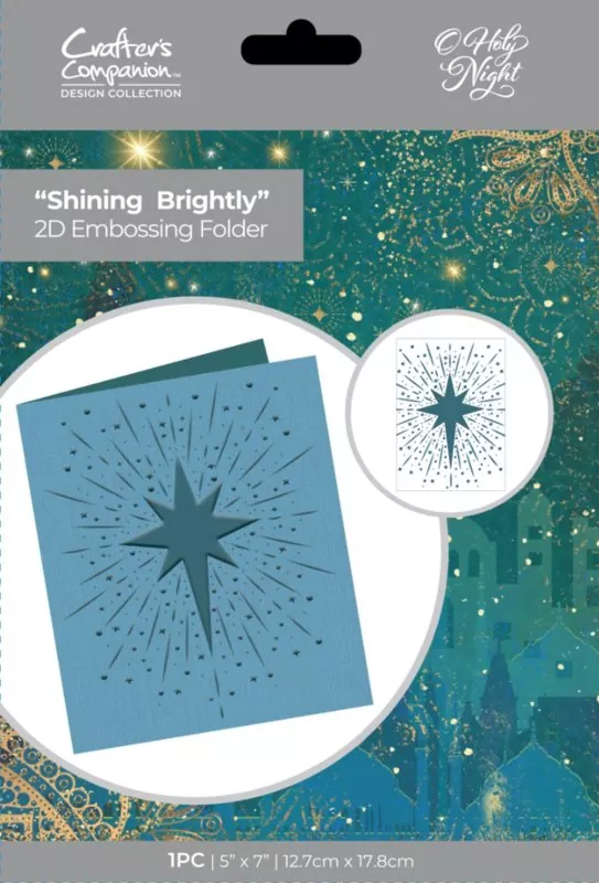 O' Holy Night Shining Brightly 2D prägeschablone crafters companion