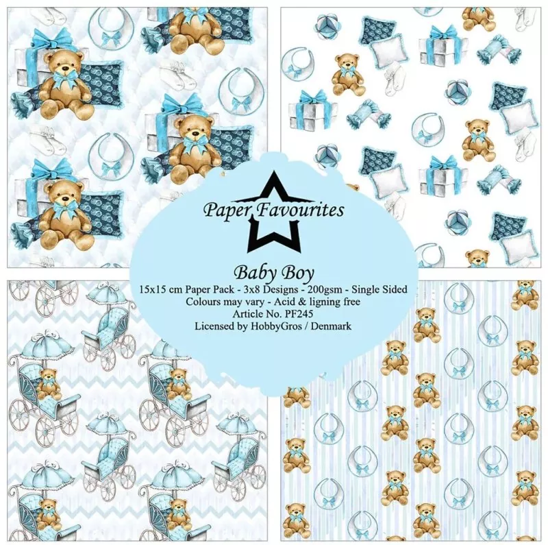 Baby Boy 6"x6" Paper Pack Paper Favourites 2