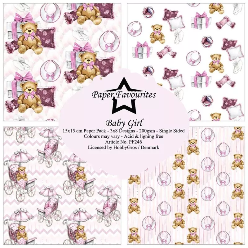 Baby Girl 6"x6" Paper Pack Paper Favourites 2