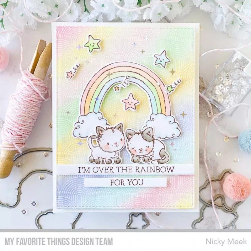 Over the Rainbow Clear Stamps My Favorite Things Rachel Anne Miller 1