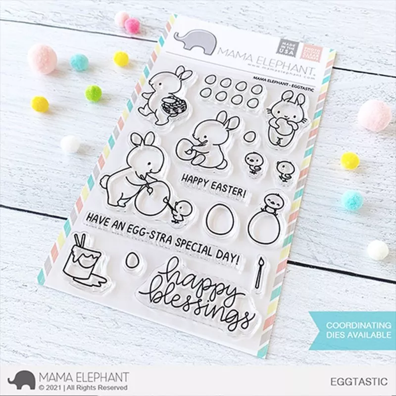 Eggtastic Clear Stamps Mama Elephant