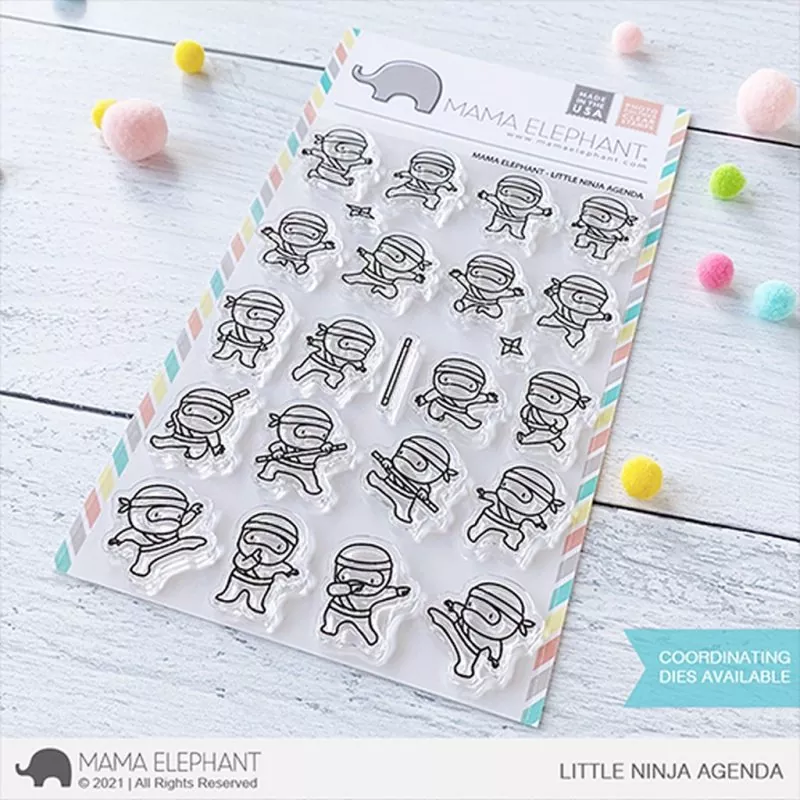 Little Ninja Agenda Clear Stamps Mama Elephant