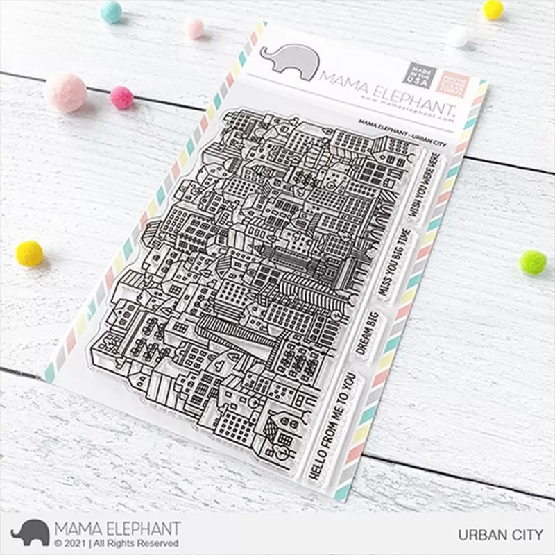 Urban City Stamps Mama Elephant