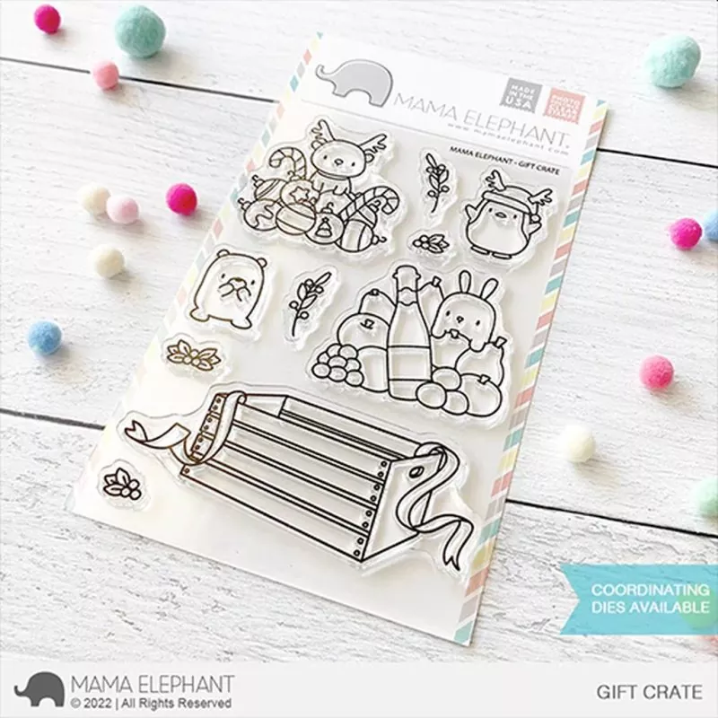 Gift Crate Clear Stamps Stempel Mama Elephant