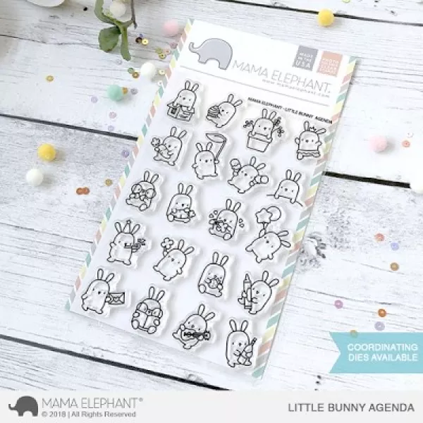S LITTLE BUNNY AGENDA clear stamps mama elephant